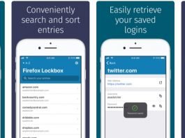 Firefox Lockbox password manager