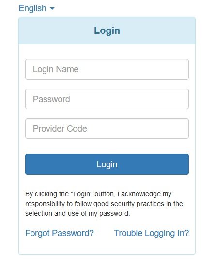 Therap login box